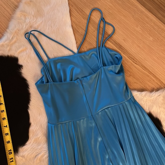 Vintage Blue Disco Dress - Picture 6 of 6